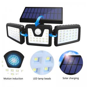 Buy cheap IP65 ABS Outdoor Solar Garden Light 74 LM LED Three Mod Wall  5000K product