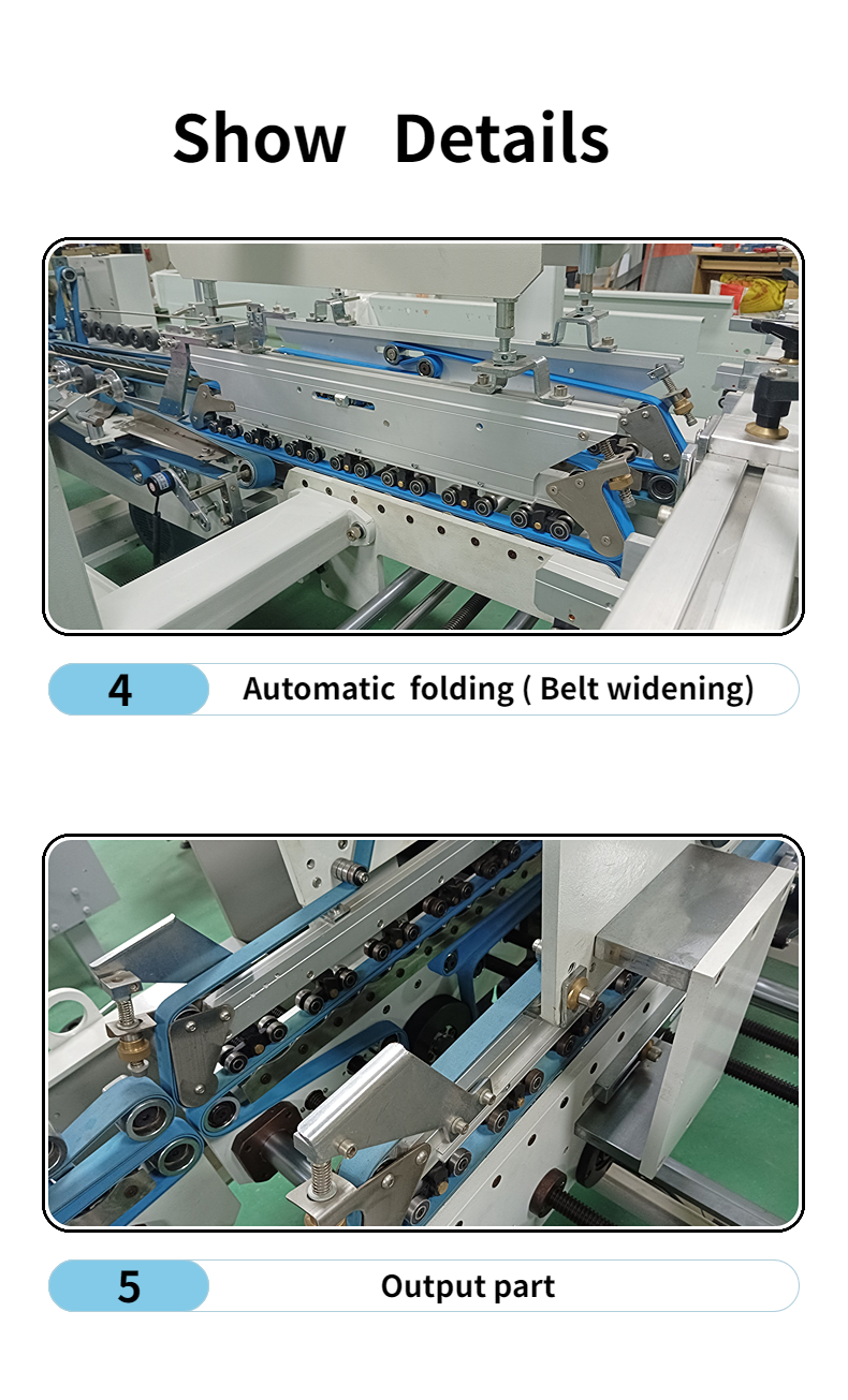 Automatic Pneumatic CQT-800WK-2 Corrugated Paper Box Folder Gluer Machine for Cartons