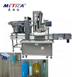 Buy cheap PLC Trigger Spray Capping Machine 1500BPH Pump Cap Capping Machine product