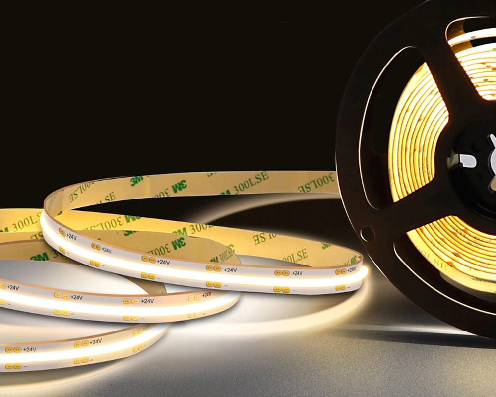 DC27-30V 528pcs 6000K 1000lm 9W 5MM Width COB LED Strip
