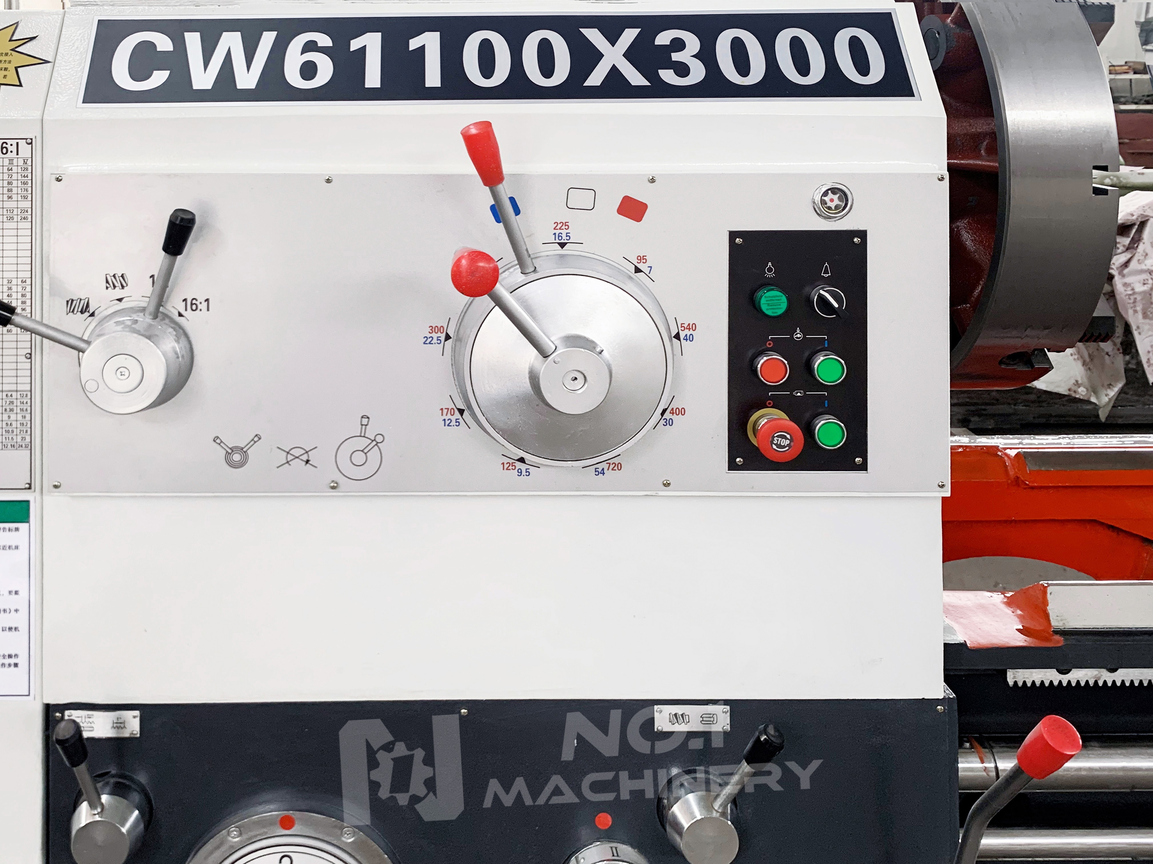 CW61100 Metal Lathe Machine 3m Heavy Duty Horizontal Flat Bed Lathe Machine