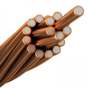 China Bare Copper Clad Aluminum Stranded Wire For Electrical Conductor on sale