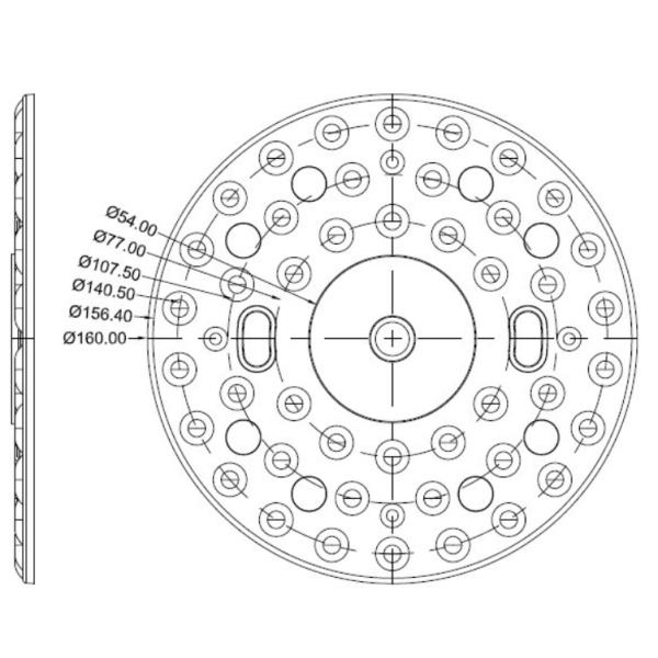 Wide Angle 170 Degree Round Led Lens Array For SMD LED Ceiling Light
