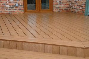 China Totally Recyclable WPC Composite Decking Timber For Garage Flooring on sale