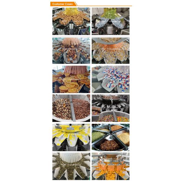 Automatic 12 Heads 14 Heads Combination Weigher Packing Machine High Speed Multihead Combination Weigher Machine