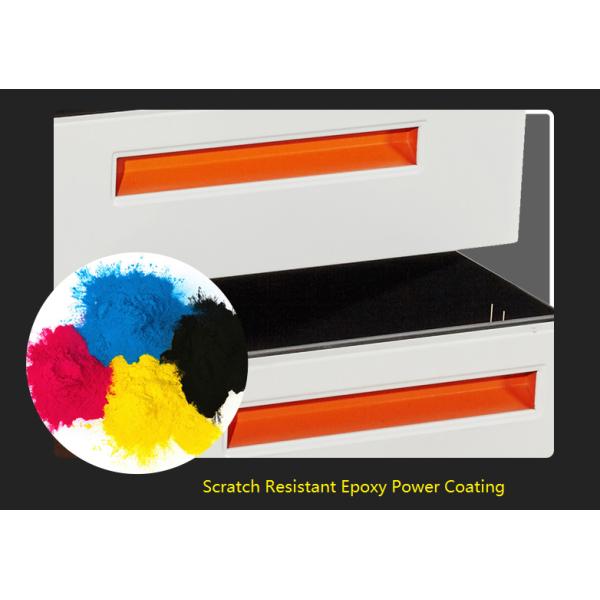 Fire Safe 3 Drawer Movable Under Desk Metal Filing Cabinet on Wheels