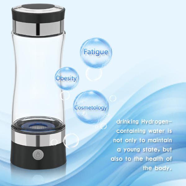 Household Hydrogen Rich Water Generator , Handheld Hydrogen Alkaline Water Bottle