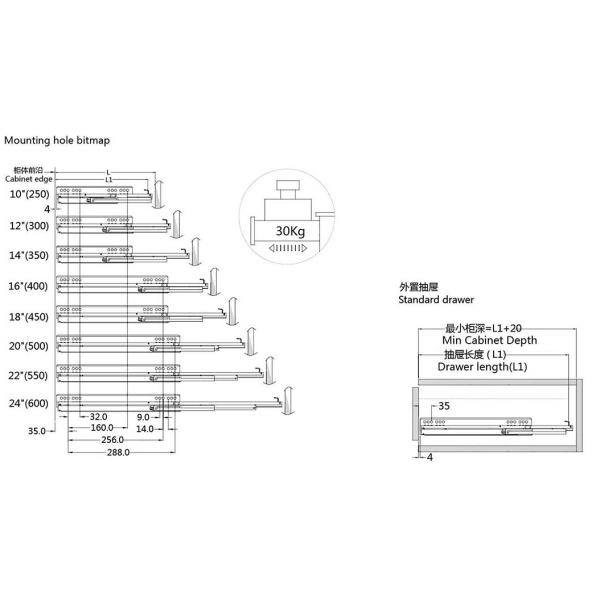 7.5kw Telescopic Channel Roll Forming Machine Concealed 2 Folding Drawer Slide Machine