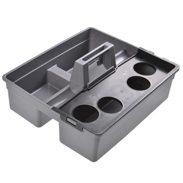 38x32.8x17.5cm Plastic Storage Tray Slot Versatile Multiuse Caddy Portable