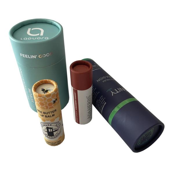 Custom C1S C2S Round Paper Tube Box offset printing With Rolled Edge