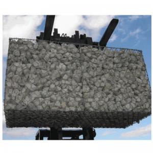 China Anti Rust Woven Gabion Baskets 1mx1mx1m Stone Filled Rock Protection on sale