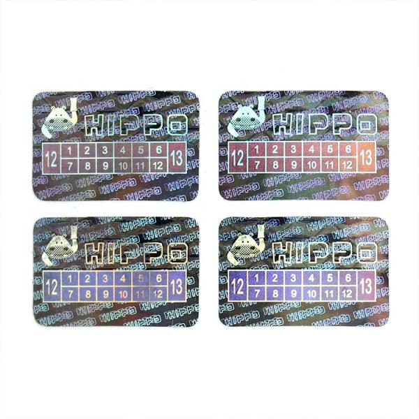 Authentic Custom Hologram Stickers CMYK With Serial Numbers Laser Security Tags