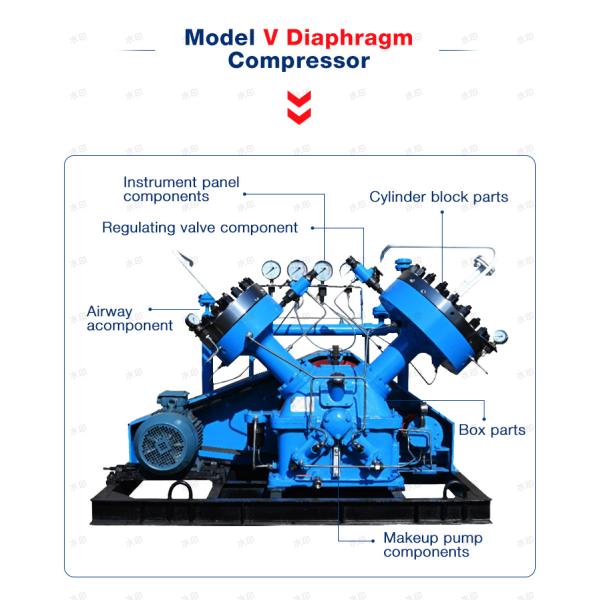 Diaphragm Gas Air Compressors Hydrogen Diaphragm Compressor Customizable