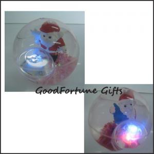 Buy cheap Promotion christmas gift santa clause led flash Bouncy bouncing ball toy printed logo product