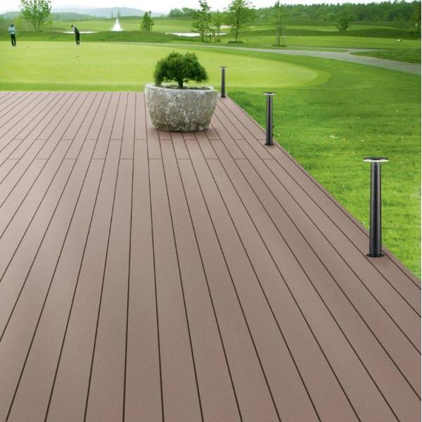 Outdoor 150mm*25mm Wood Plastic Composite/WPC Decking for Decking Materials Resilient