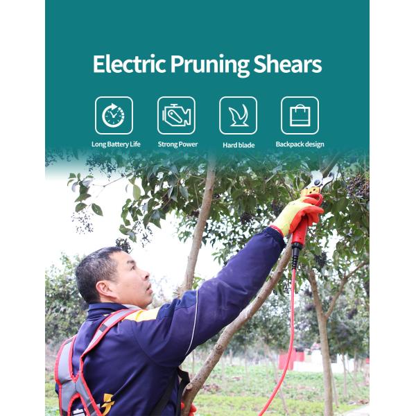 43.2V Lithium Battery Electric Pruning Scissors Charging Garden Bypass Electric Pruning Shears
