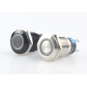 16mm Push Button Switch LED Illuminated , Automotive Push Button Switches