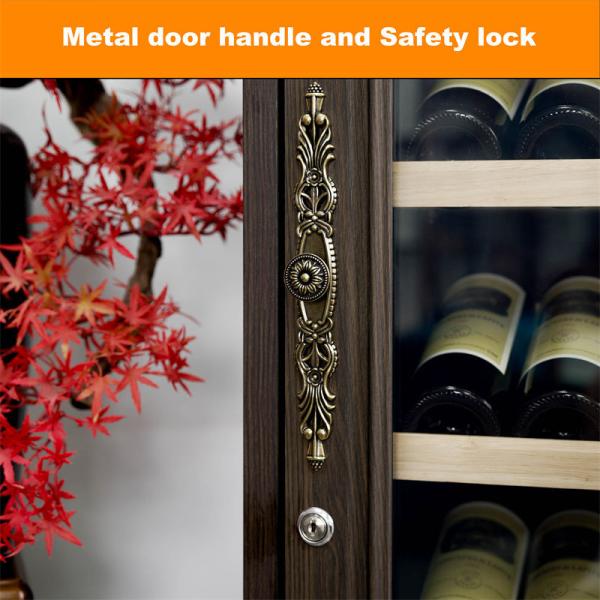 Wood Frame Drinks Refrigerator Freestanding Kitchen Wine Cooler Cabinet Wood Frame Drinks Refrigerator Freestanding Kitchen Wine Cooler Cabinet