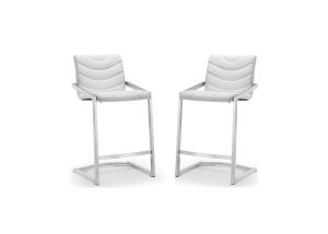 Elegant 0.23m3 23KGS Modern Bar Stools With Metal Legs