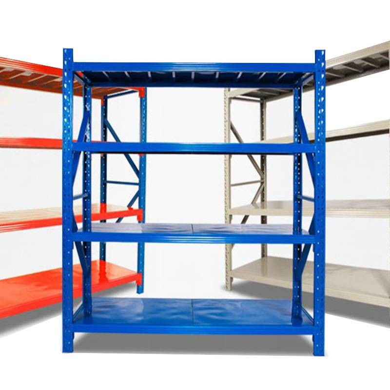 Buy cheap 500kg Medium Duty Racking ISO9001 4 Layer Steel Rack Blue product