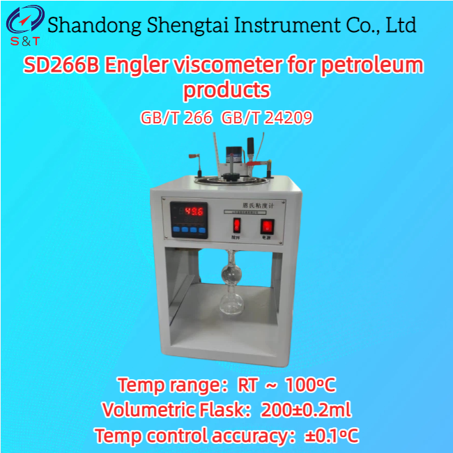 Washing Oil Engler Viscometer RT~100ºC Coal Tar Control Accuracy ±0.1ºC ASTM D1655