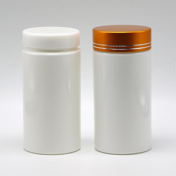 Pharmacy 200mL HDPE Plastic Bottles with Screw Cap and Straight Cylinder Shape