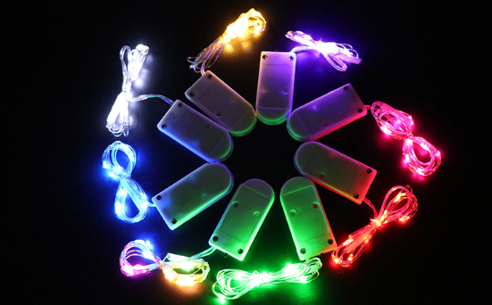 3V IP65 Button Battery Operated LED Christmas Lights