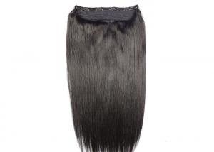 China Length 20inch Clip Lace Clip in Hair I-tip U-tip Flip in Hair Halo Hair Extensions Natural Black 1b Color on sale