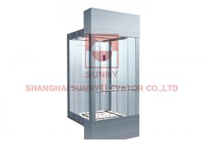 Buy cheap PVC Floor Laminated Safety Glass 630KG MR Panoramic Elevator Lift product