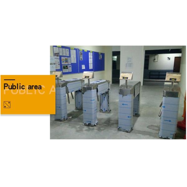 Alloy Aluminum Electronic Turnstile Gates Hit Against Function RS232