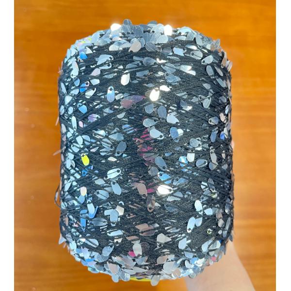 Sequin Yarn For Hand Knitting And Melon Seed or Drop