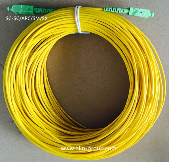 Custom Duplex Multimode SC To SC Fiber Patch Cable , Fiber Optic Jumper Cables