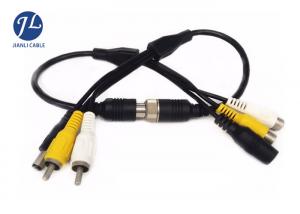 Buy cheap Car Monitoring System BNC RCA Video Audio Cable With DC Adapter / 4 Pin Plug product