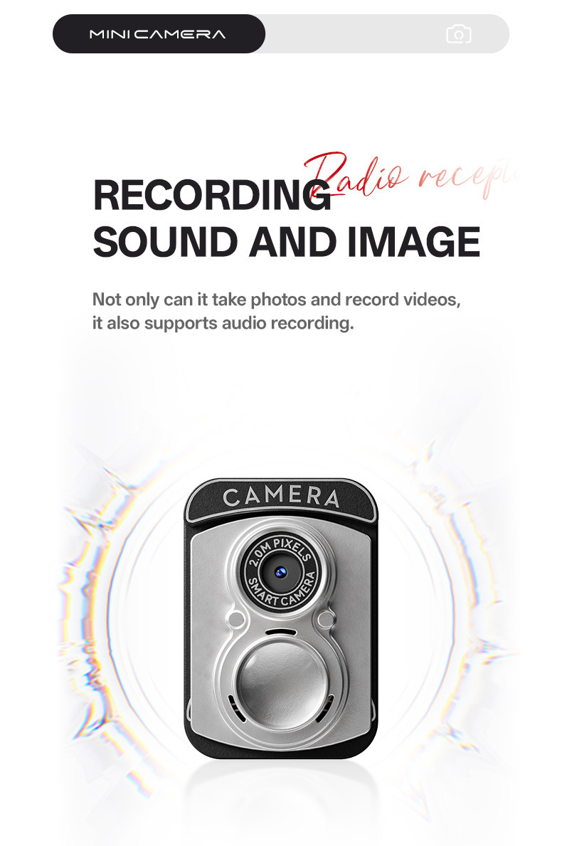Mini Camera With Screen HD 1080p Retro Ultra Compact Camcorder