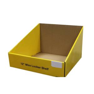 Buy cheap Litho CMYK Custom Printed Display Boxes Clay Coated Paper Yellow product