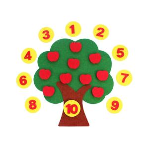 Buy cheap Digital Pairing Apple Tree 24*22cm Felt Learning Toys product