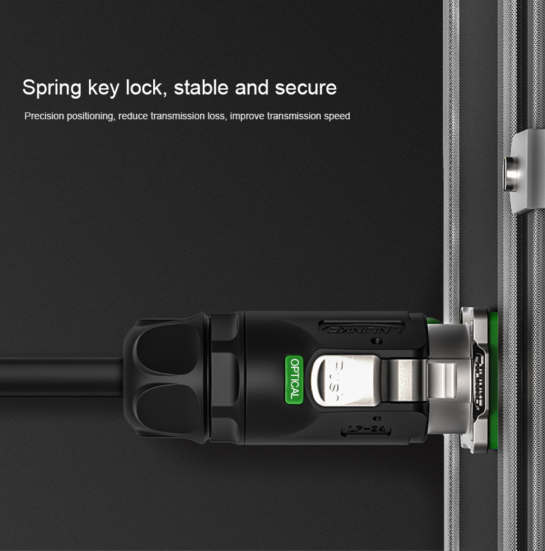 CNLINKO Dust protection Waterproof Plug to Socket Plastic Housing Fiber Optic Connector
