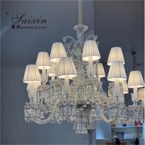 Buy cheap 12 Light Crystal Chandelier Bedroom Lighting Event Ceiling Decor Larger Shade Hotel 20 Inch product