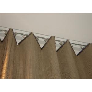 China Lightweight metallic curtain fabric , aluminum material sequin curtain fabric on sale
