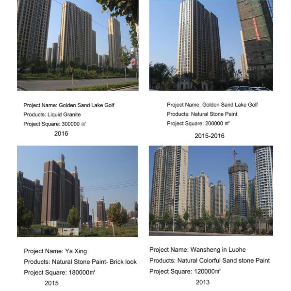 Waterborne Stone Finish Paint Stone Effect Coating for Exterior Wall