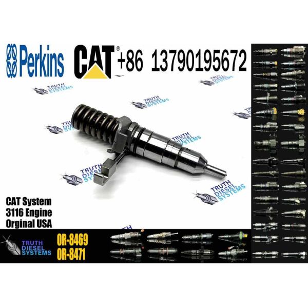 3116 Engine Diesel Common Rail Fuel Injector 0R-8469 0R8469 127-8225 1278225 for Caterpillar Excavator
