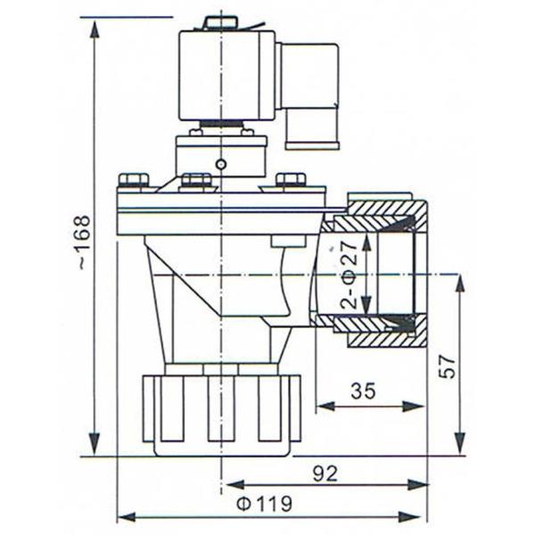 3/4'' DMF-ZM-20 BFEC Quick Mount Pulse Jet Valve For Dust Collector