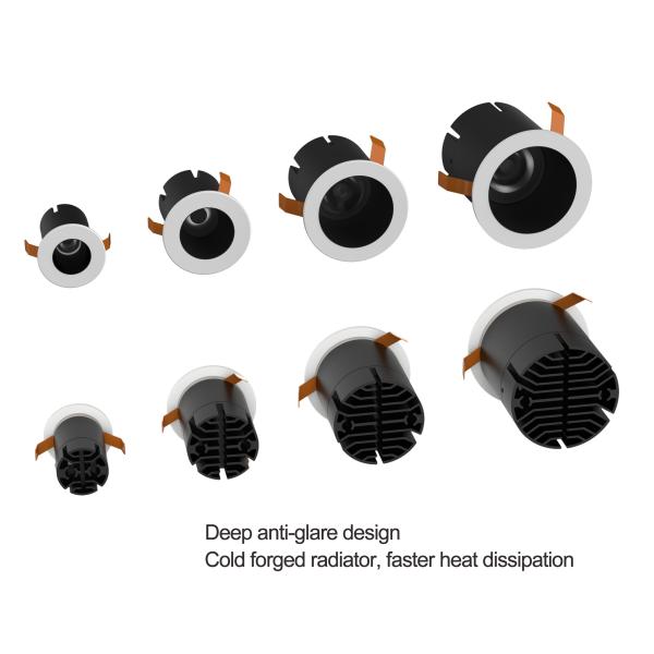 Adjustable Dimmable Recessed LED Downlights Flicker Free 7w Power Ra96