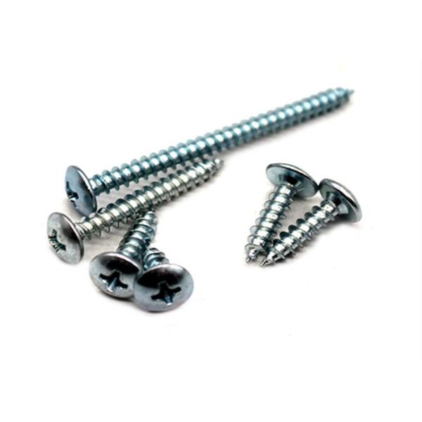 Cross Flat Washer Head M64 Threaded Self Drilling Tapping Metal Screws
