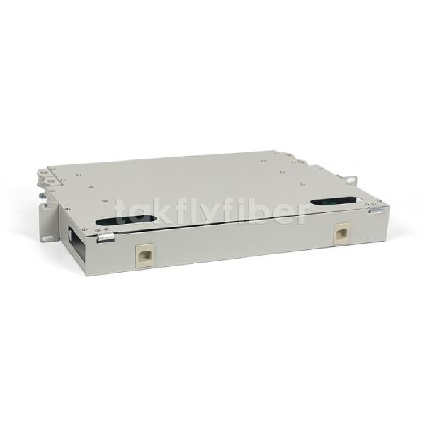 SC Simplex Port Fixed 12 Port Patch Panel Rack Mount For FTTH FTTX CATV