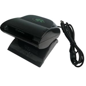 RS232 Contact Smart Card Reader , Desktop Card Reader ISO 14443