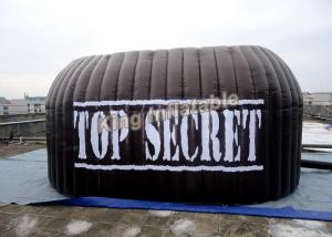 China Black Advertising Inflatable Open Tent Photo Booth Logo Printing For Trade Show on sale