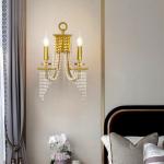 JYLIGHTING Postmodern Crystal Wall Lamp Dining Living Room Hallway Corridor