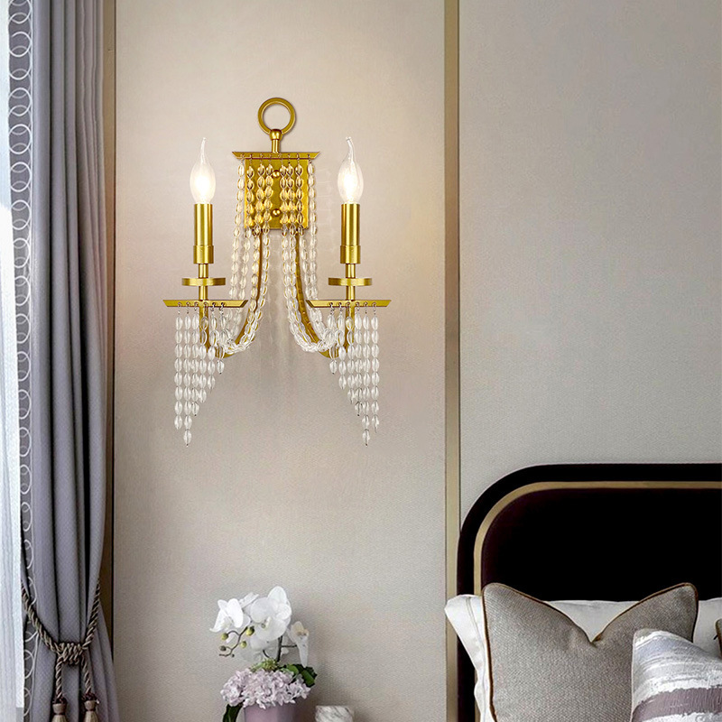 JYLIGHTING Postmodern Crystal Wall Lamp Dining Living Room Hallway Corridor