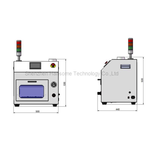 Air Pressure Adjustable Chip Mounter Nozzle Cleaner Light Display With Tray 0